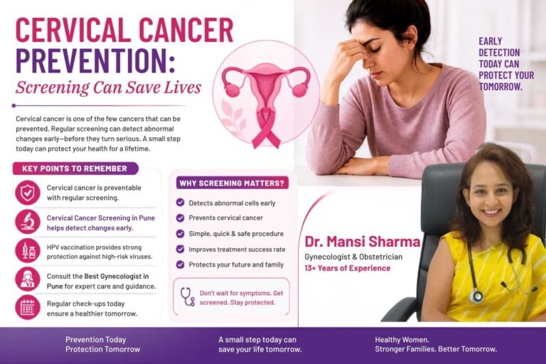 Cervical Cancer Prevention: Screening  Can Save Lives | Best Gynecologist in  Kharadi Pune – Dr. Mansi Sharma